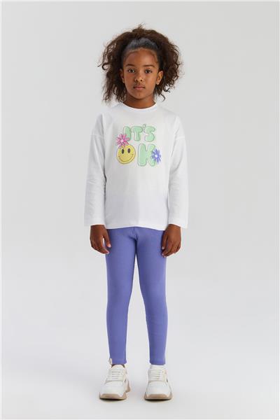 Tyess Basic Kız Çocuk Beyaz TshirtTyess Basic Kız Çocuk Beyaz Tshirt