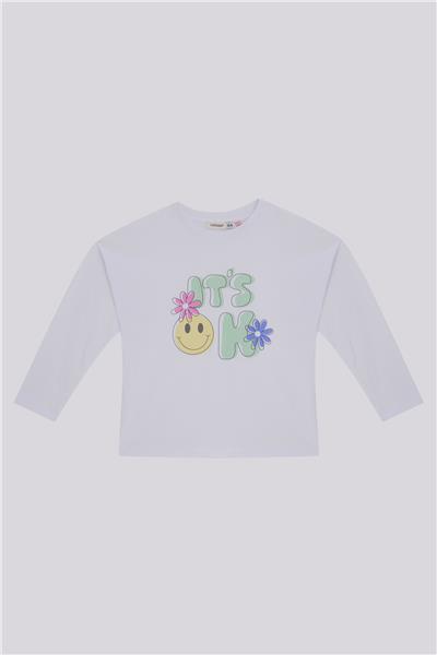 Tyess Basic Kız Çocuk Beyaz TshirtTyess Basic Kız Çocuk Beyaz Tshirt