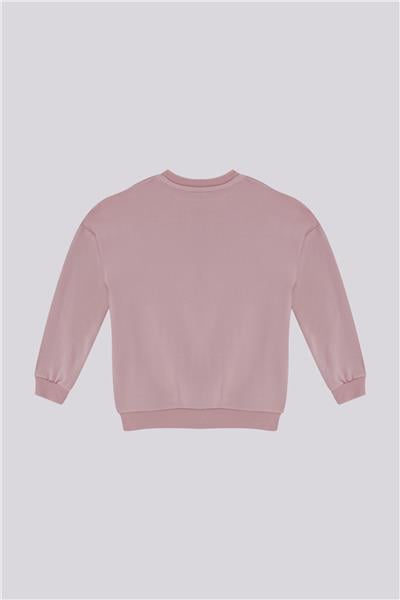 Tyess Basic Kız Çocuk Gül Kurusu SweatshirtTyess Basic Kız Çocuk Gül Kurusu Sweatshirt