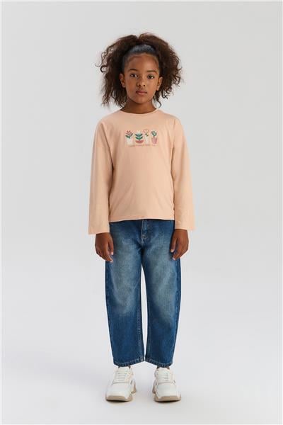 Tyess Basic Kız Çocuk Gül Kurusu TshirtTyess Basic Kız Çocuk Gül Kurusu Tshirt