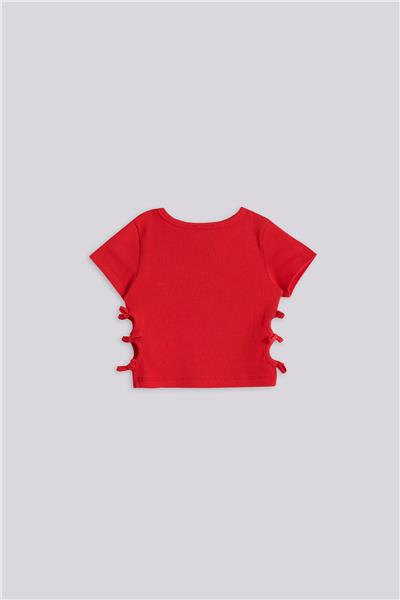 Tyess Basic Kız Çocuk Kırmızı TshirtTyess Basic Kız Çocuk Kırmızı Tshirt