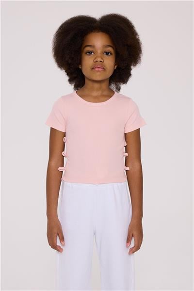 Tyess Basic Kız Çocuk Pembe TshirtTyess Basic Kız Çocuk Pembe Tshirt