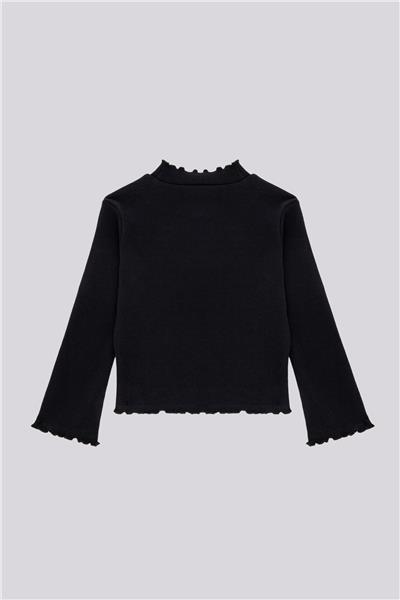 Tyess Basic Kız Çocuk Siyah TshirtTyess Basic Kız Çocuk Siyah Tshirt