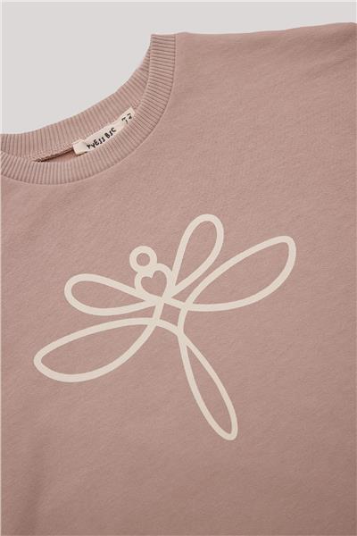Tyess Basic Kız Çocuk Taba Sweatshirt