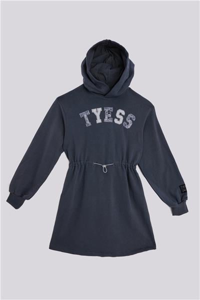 Tyess Kız Çocuk Antrasit ElbiseTyess Kız Çocuk Antrasit Elbise