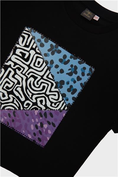 Tyess Kız Çocuk Antrasit T-Shirt