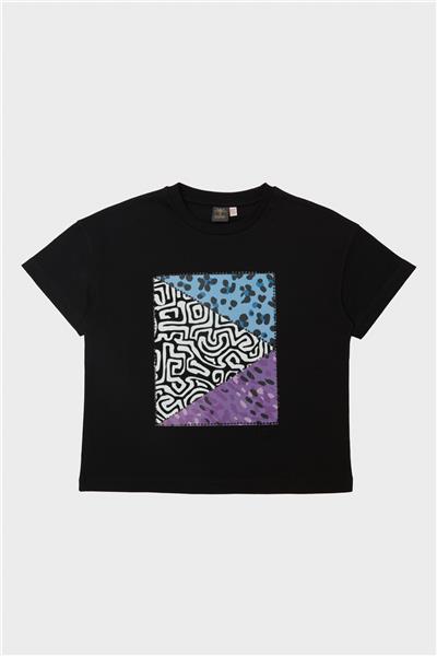 Tyess Kız Çocuk Antrasit T-Shirt