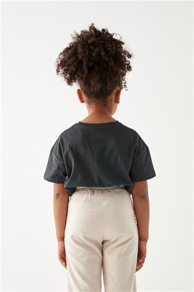 Tyess Kız Çocuk Antrasit T-Shirt