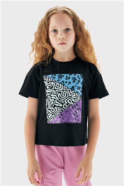 Tyess Kız Çocuk Antrasit T-Shirt