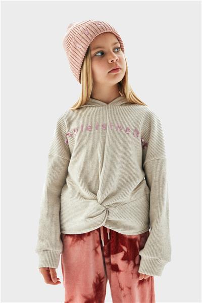 Tyess Kız Çocuk Bej Sweatshirt