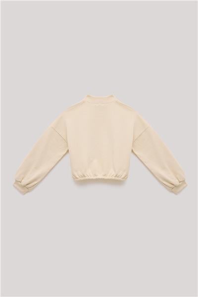 Tyess Kız Çocuk Bej Sweatshirt