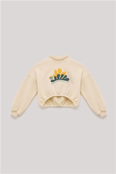 Tyess Kız Çocuk Bej Sweatshirt