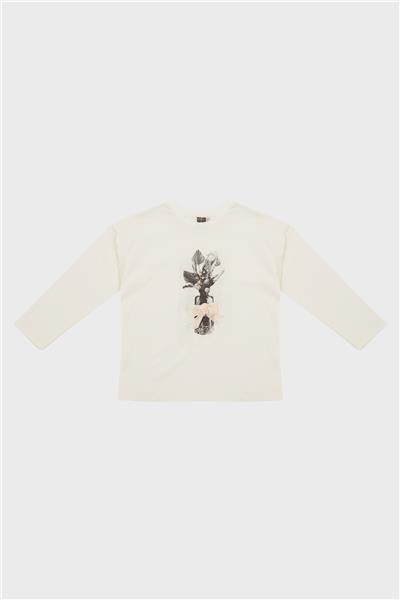Tyess Kız Çocuk Bej T-Shirt