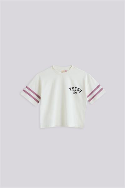 Tyess Kız Çocuk Bej TshirtTyess Kız Çocuk Bej Tshirt