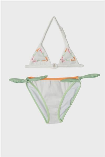 Tyess Kız Çocuk Beyaz Bikini