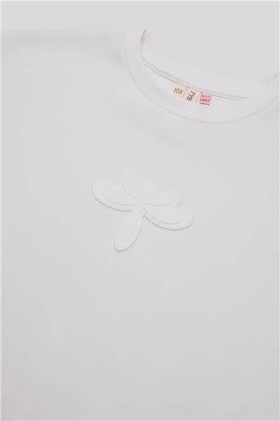 Tyess Kız Çocuk Beyaz Sweatshirt