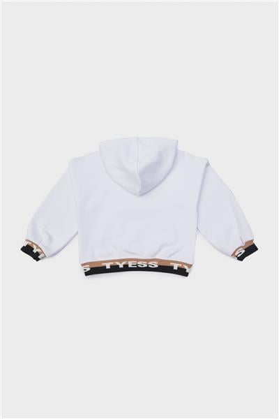 Tyess Kız Çocuk Beyaz Sweatshirt