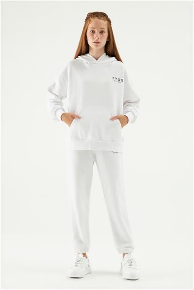 Tyess Kız Çocuk Beyaz Sweatshirt