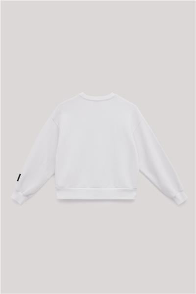 Tyess Kız Çocuk Beyaz Sweatshirt