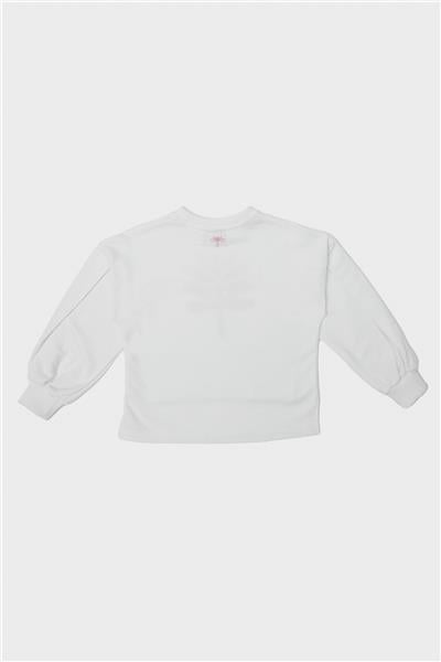 Tyess Kız Çocuk Beyaz Sweatshirt