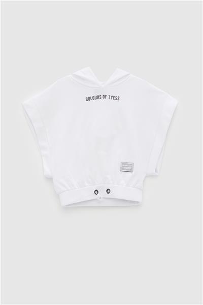 Tyess Kız Çocuk Beyaz Sweatshirt