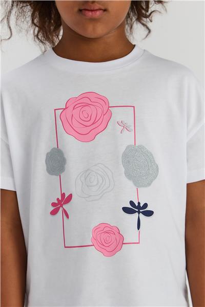 Tyess Kız Çocuk Beyaz SweatshirtTyess Kız Çocuk Beyaz Sweatshirt