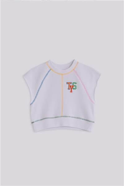 Tyess Kız Çocuk Beyaz SweatshirtTyess Kız Çocuk Beyaz Sweatshirt