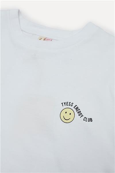 Tyess Kız Çocuk Beyaz T-Shirt