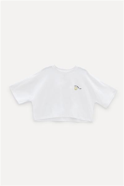 Tyess Kız Çocuk Beyaz T-Shirt