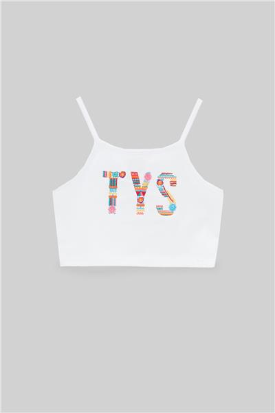 Tyess Kız Çocuk Beyaz T-Shirt