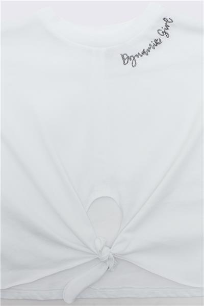 Tyess Kız Çocuk Beyaz T-Shirt