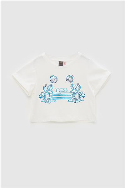 Tyess Kız Çocuk Beyaz T-Shirt