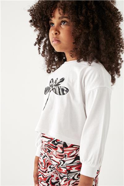 Tyess Kız Çocuk Beyaz T-Shirt