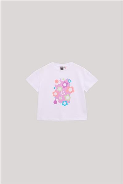 Tyess Kız Çocuk Beyaz T-Shirt