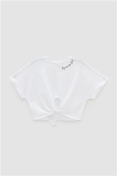Tyess Kız Çocuk Beyaz T-Shirt