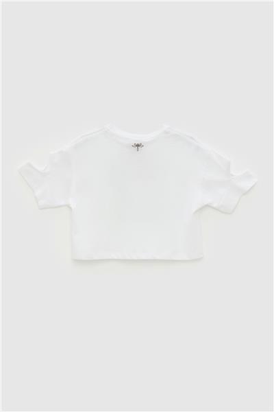 Tyess Kız Çocuk Beyaz T-Shirt