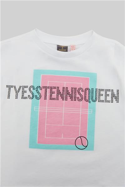Tyess Kız Çocuk Beyaz T-Shirt