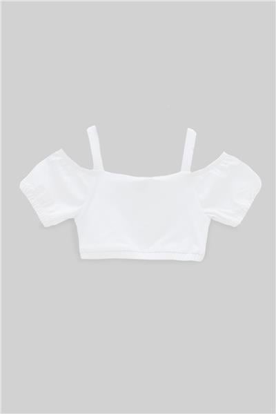 Tyess Kız Çocuk Beyaz T-Shirt