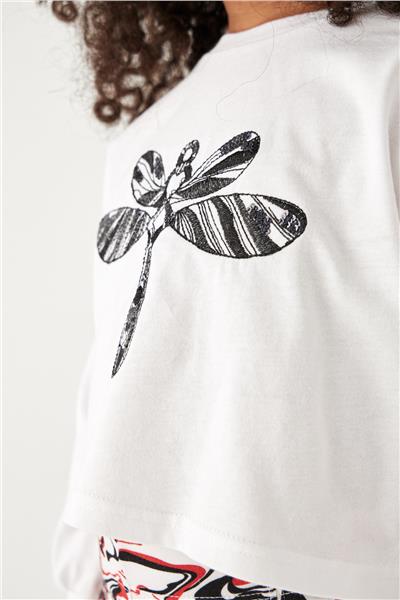Tyess Kız Çocuk Beyaz T-Shirt