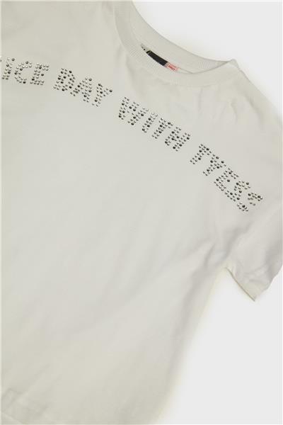 Tyess Kız Çocuk Beyaz T-Shirt