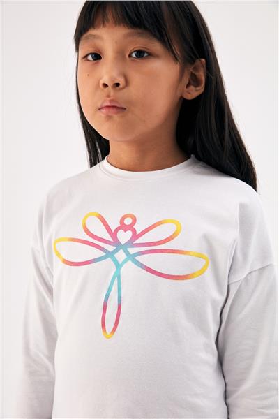 Tyess Kız Çocuk Beyaz T-Shirt