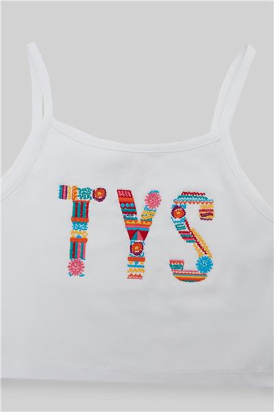 Tyess Kız Çocuk Beyaz T-Shirt