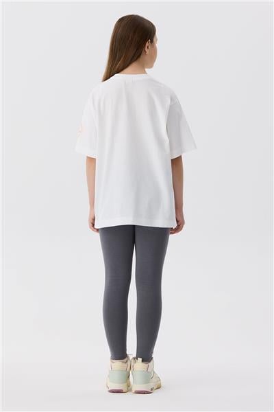 Tyess Kız Çocuk Beyaz T-Shirt