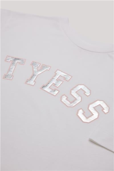 Tyess Kız Çocuk Beyaz T-Shirt