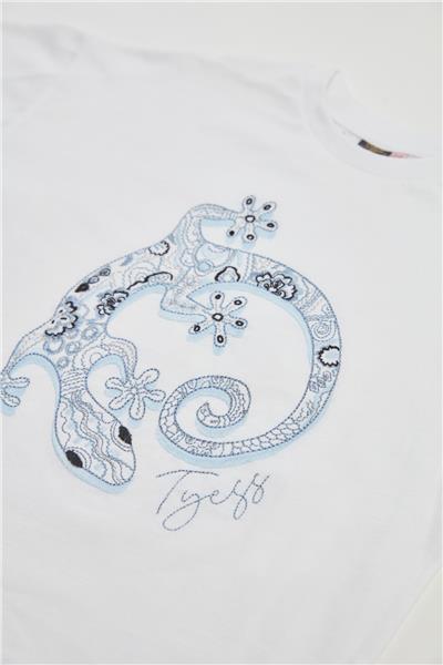 Tyess Kız Çocuk Beyaz T-Shirt