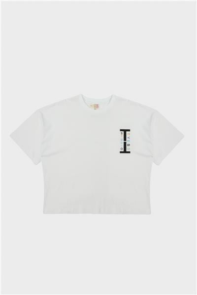 Tyess Kız Çocuk Beyaz T-Shirt