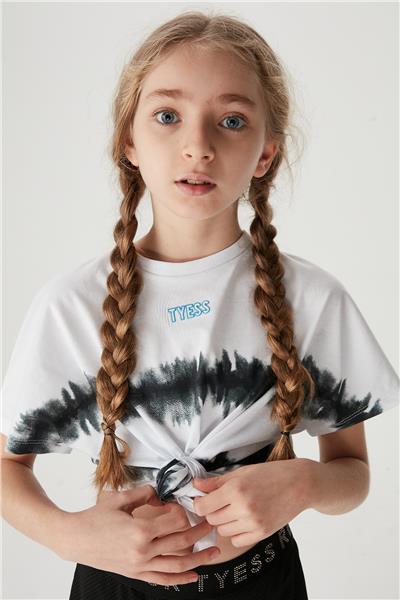Tyess Kız Çocuk Beyaz T-Shirt