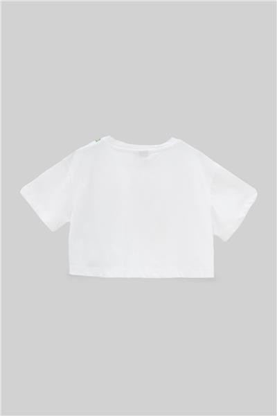 Tyess Kız Çocuk Beyaz T-Shirt