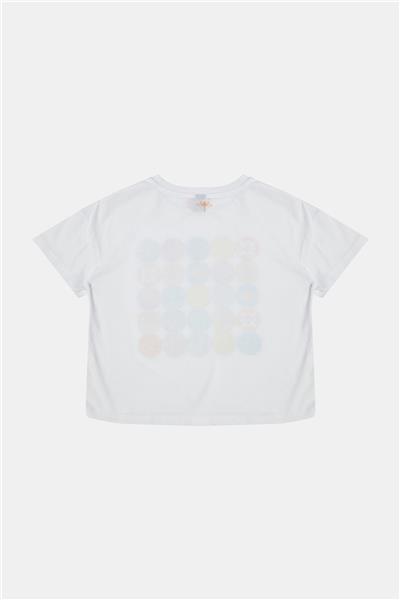 Tyess Kız Çocuk Beyaz Tshirt