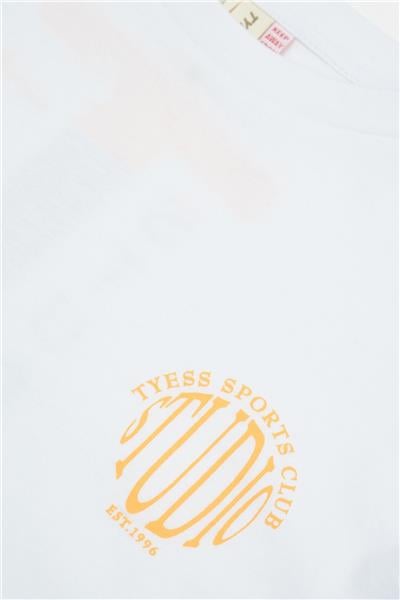 Tyess Kız Çocuk Beyaz Tshirt